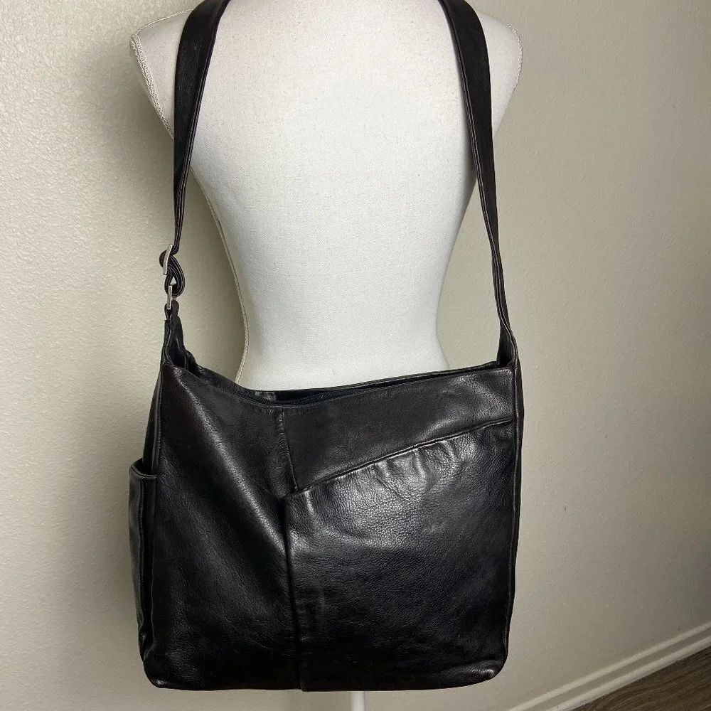Marco Buggiani Genuine Leather Messenger  Travel  Hobo Bag Italy
